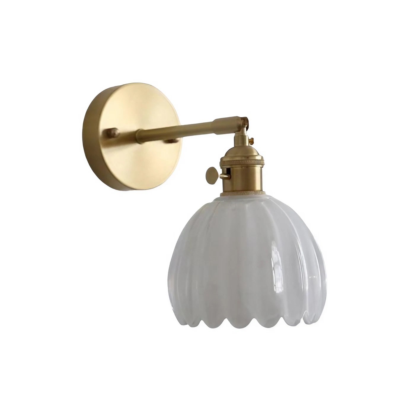 Retro Flower Bud Tulip Glass Wall Lamp S98