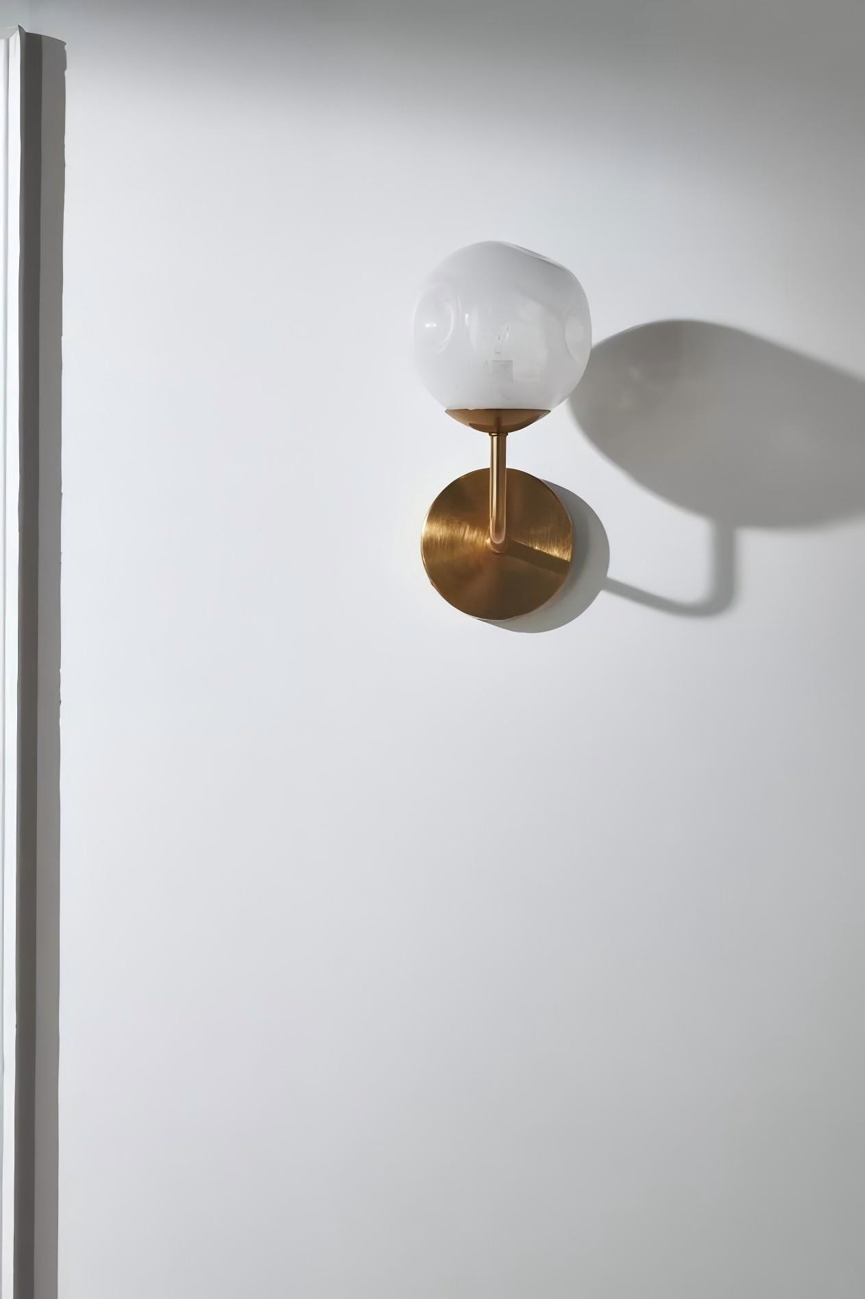 Pawrior Modern Organic Glass Sphere Wall Light - Nordic Cloud Design Wall Sconce T174