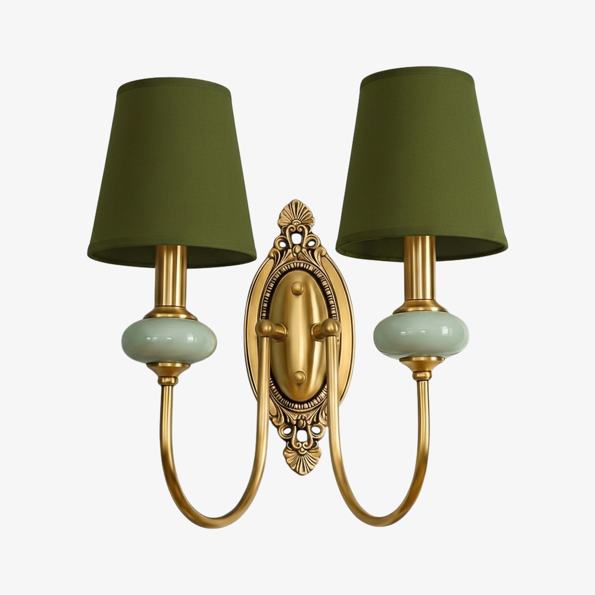 Elaris Elegant Fabric Copper Wall Sconce – Luxury European Style T447