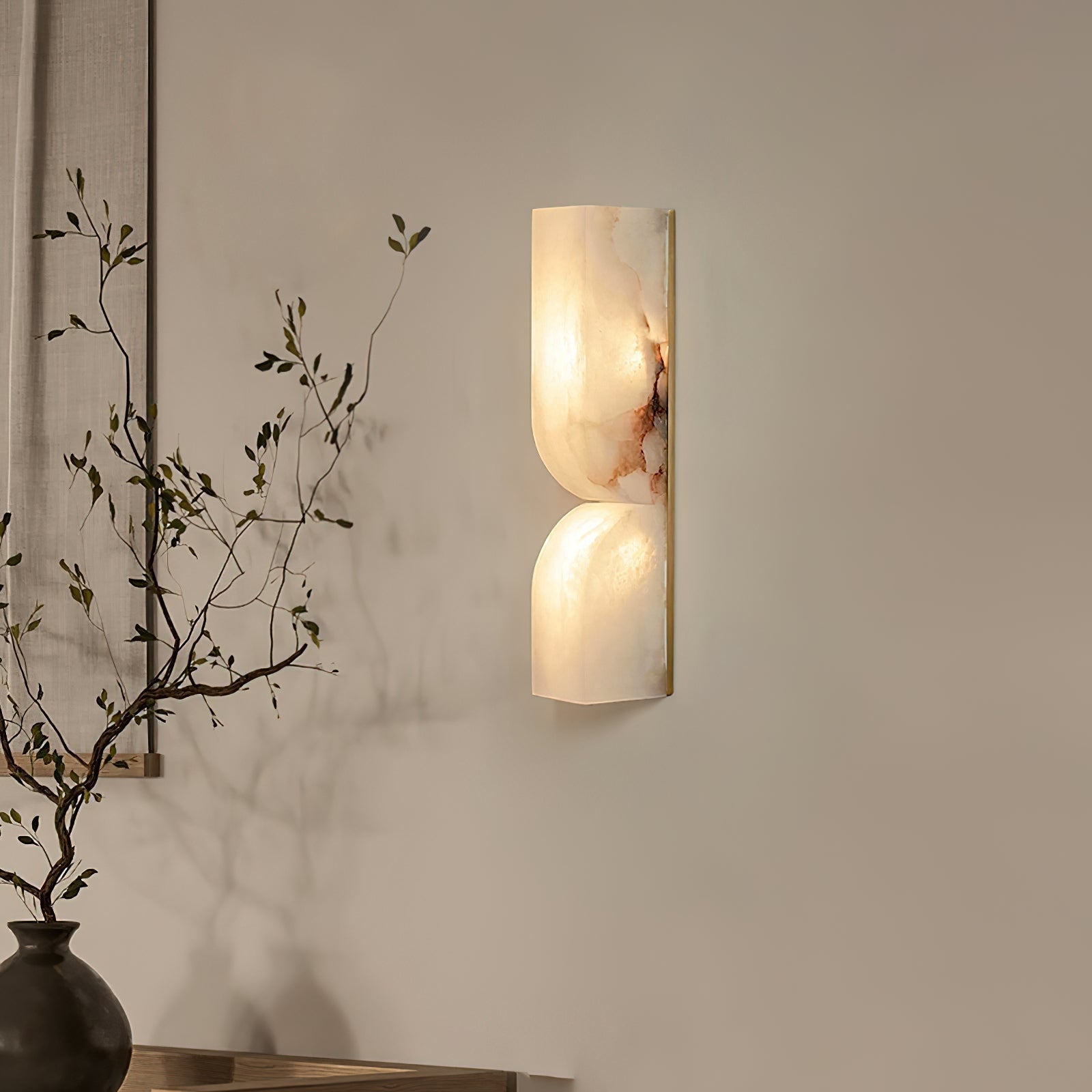 Rectangular Alabaster Wall Lamp D639
