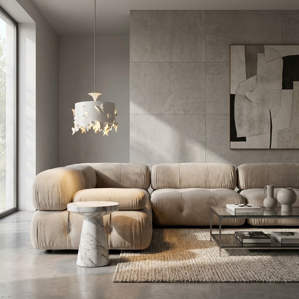 Alaria Design Pendant Lamp - Artistic Pendant Light with Ambient Shadow for Living Room T507