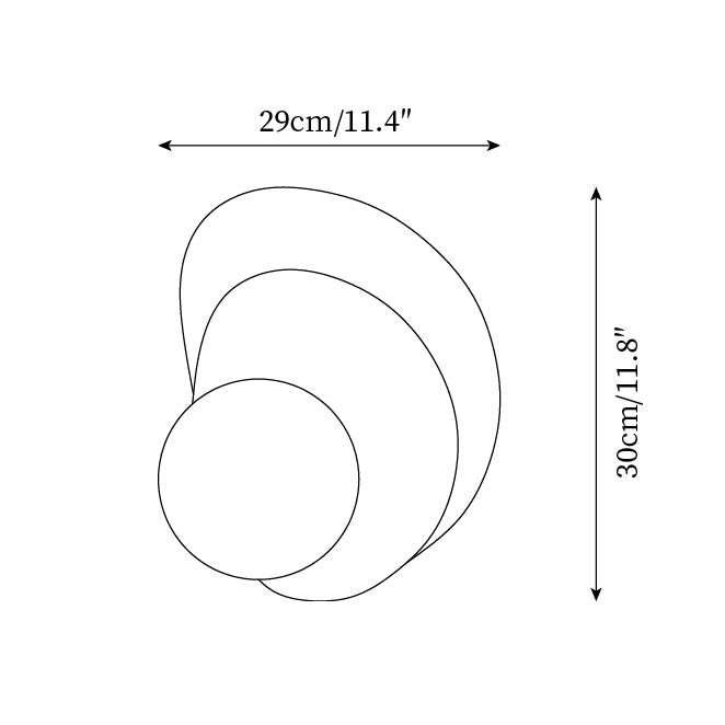 Nordic Minimalist Geometry Globe Wall Lamps M186
