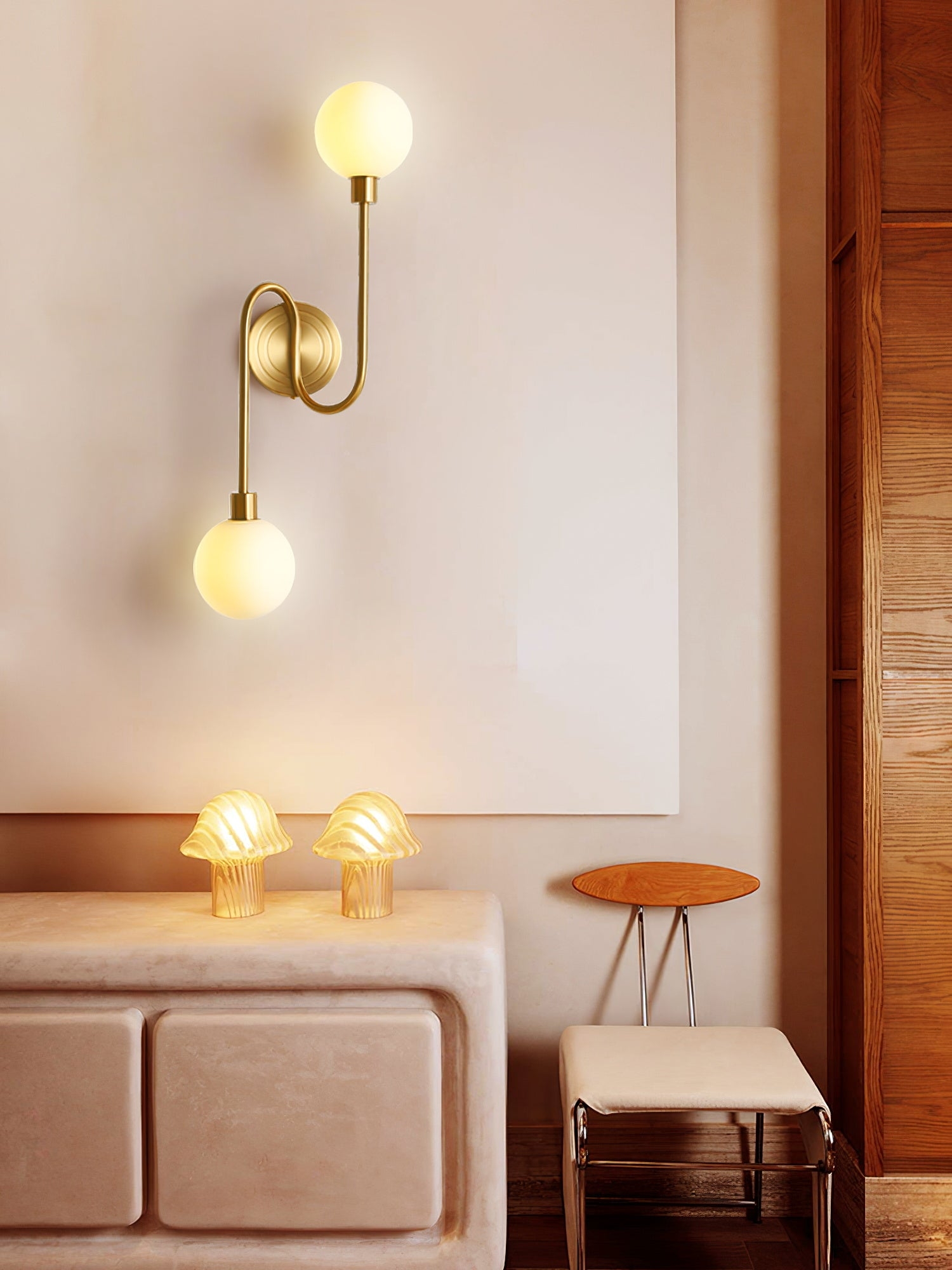 Holten Brass Armed Sconce D409