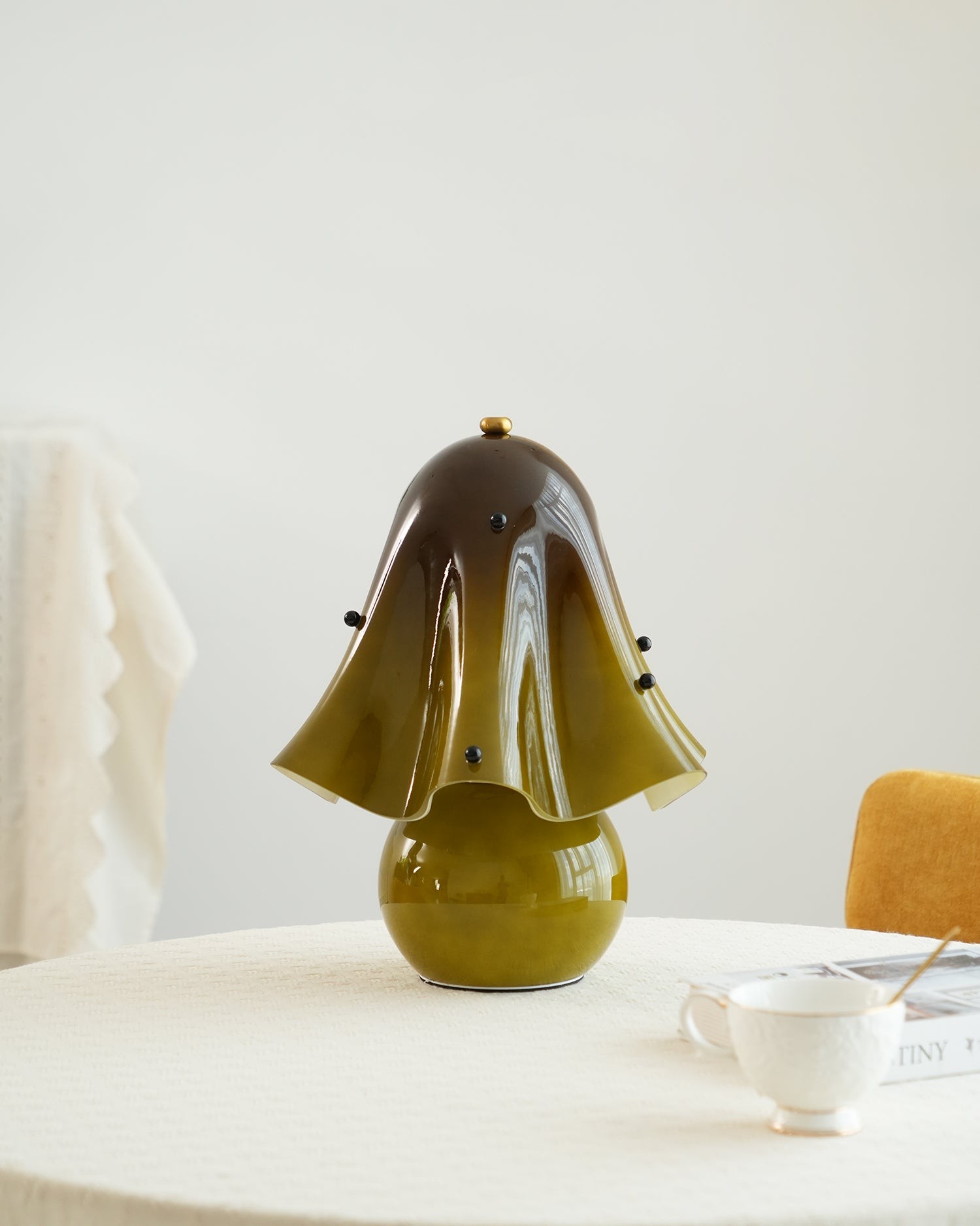 Bellina Decorative Table Lamp - Sculptural Bell Flower Shape T281