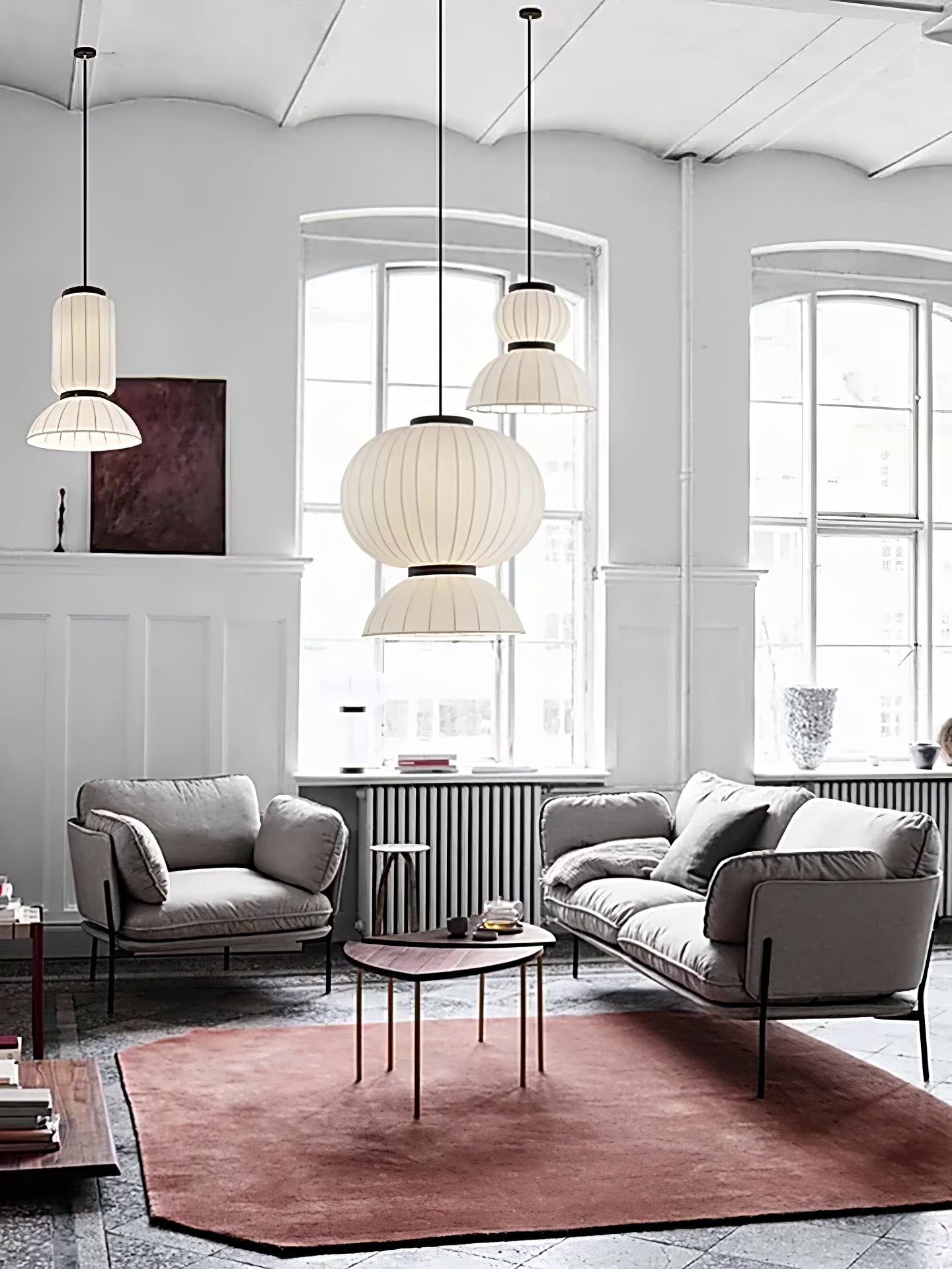 Mulberry Silk Lantern Pendant Light M536