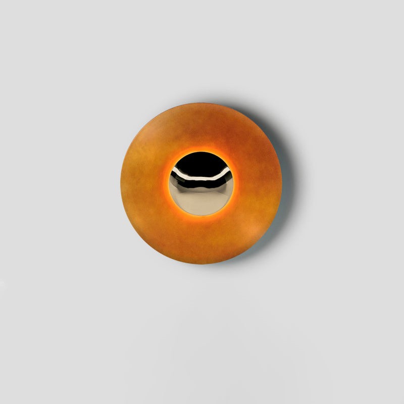 Simplicity Round Ginger Glow Wall Light S188