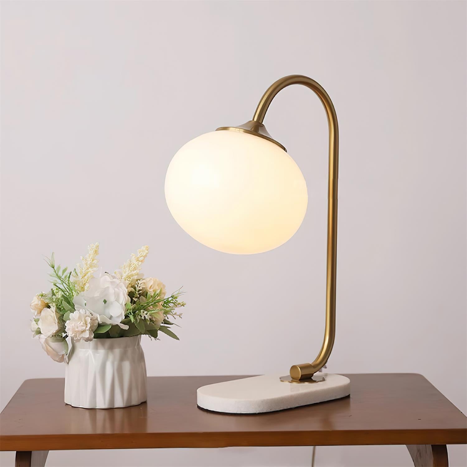 Nordic Mushroom Glass Bedside Table Lamp M335