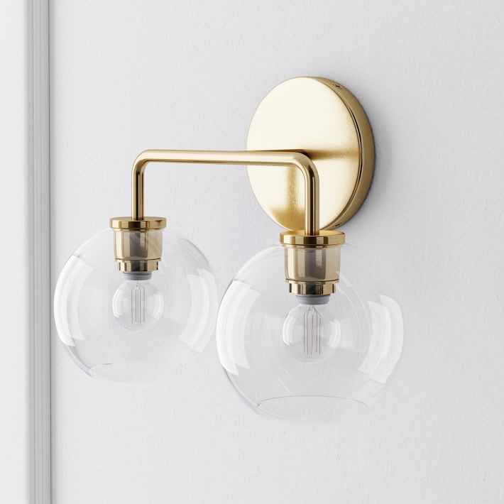 Selvion Artistic Globe Sconce Light - Handcrafted Glass Sculptural Wall Fixture T021