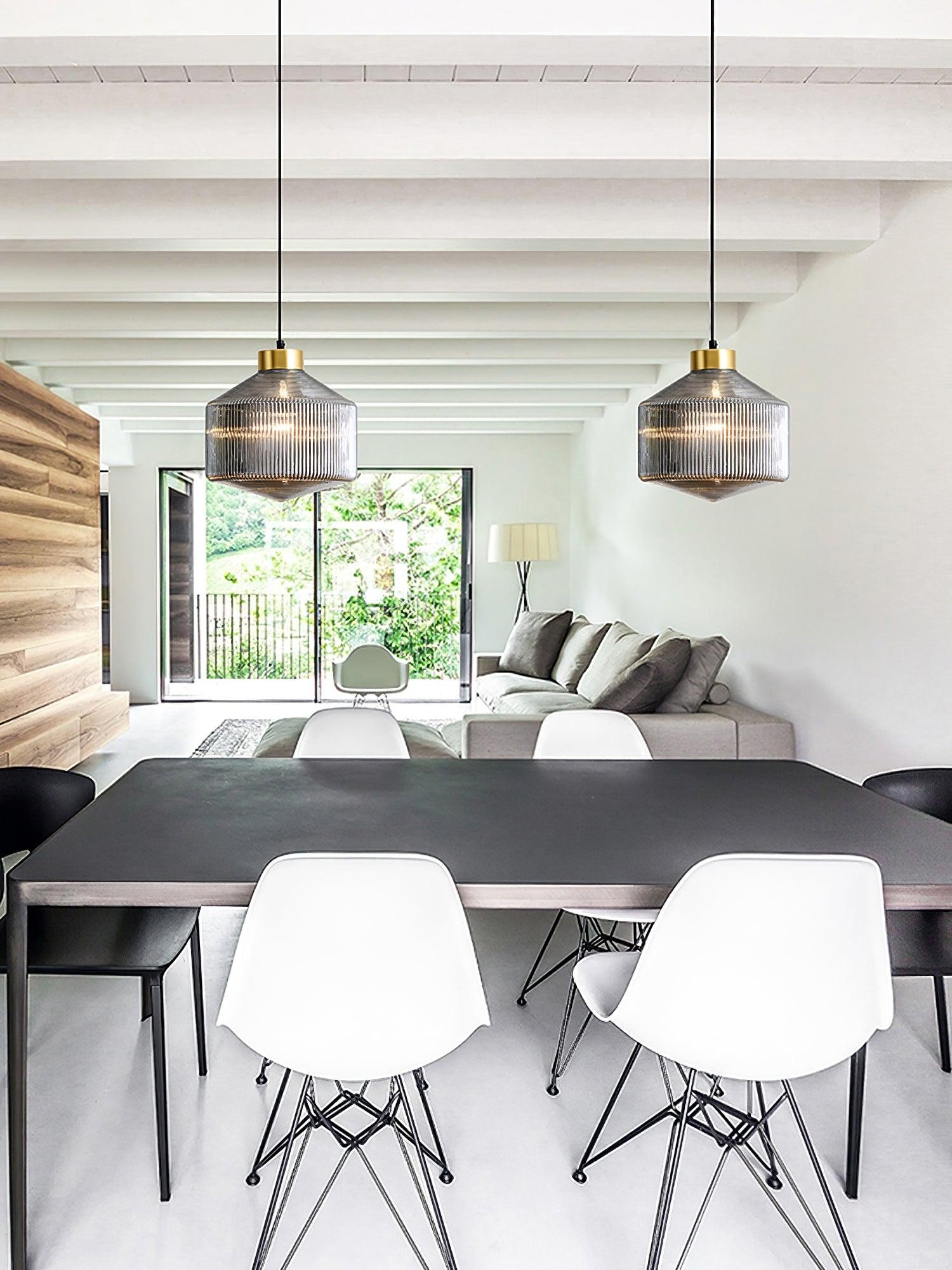Striped Spinning Top Pendant Light M21