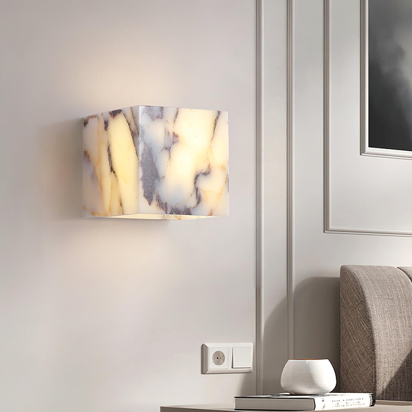 Square Marble Wall Lamp D625