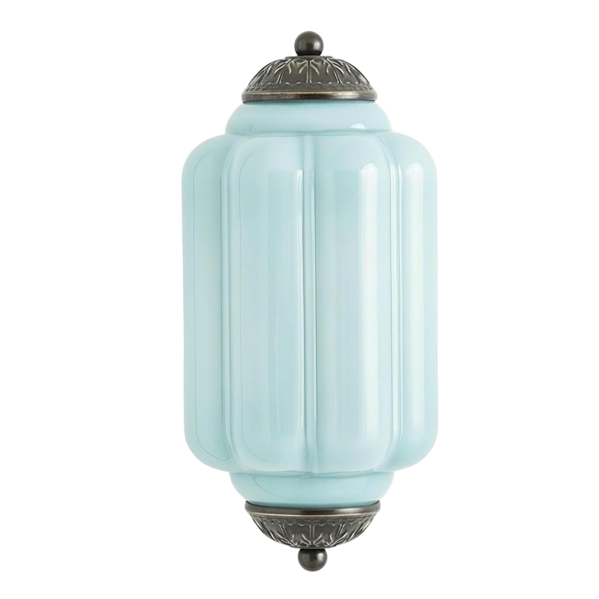 Eloise Long Pumpkin Retro Glass Recessed Wall Lamp G52