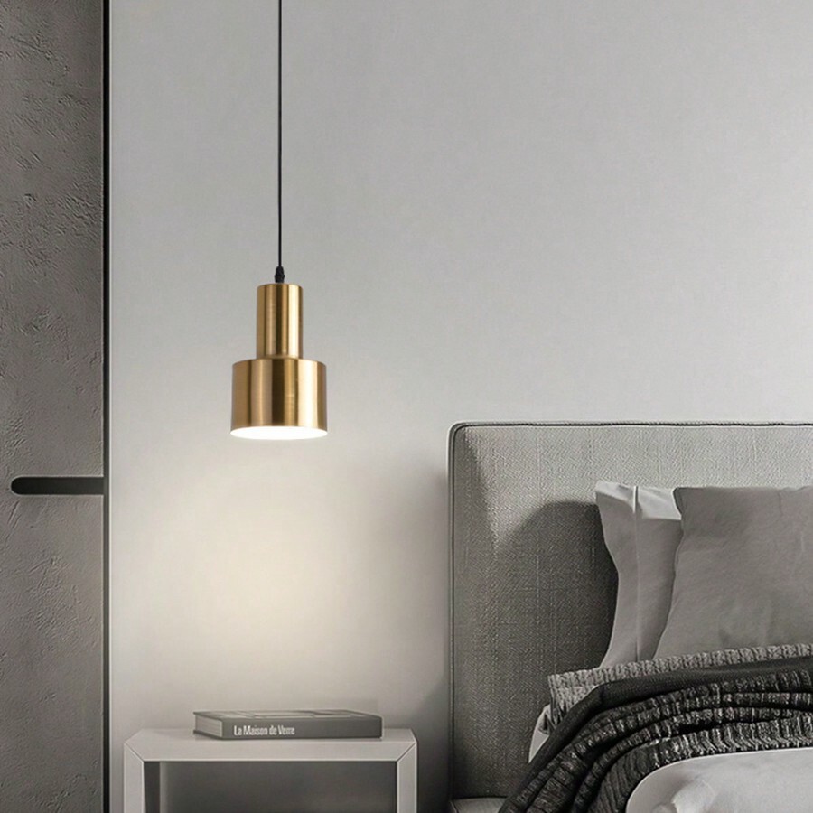 Nordic Brass Bedroom Pendant Light Modern Bar Pendant Light S95