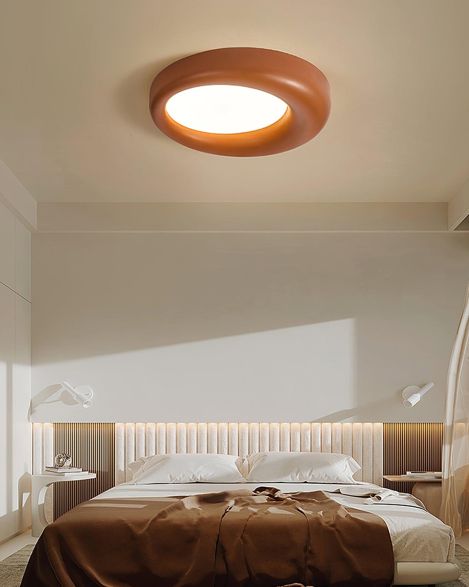 Center Offset Concentric Circle Acrylic Ceiling Lamp M413