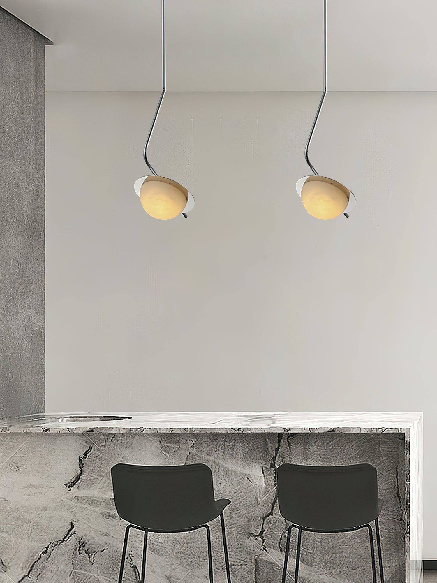 Chic Luminance Alabaster Pendant Light D438