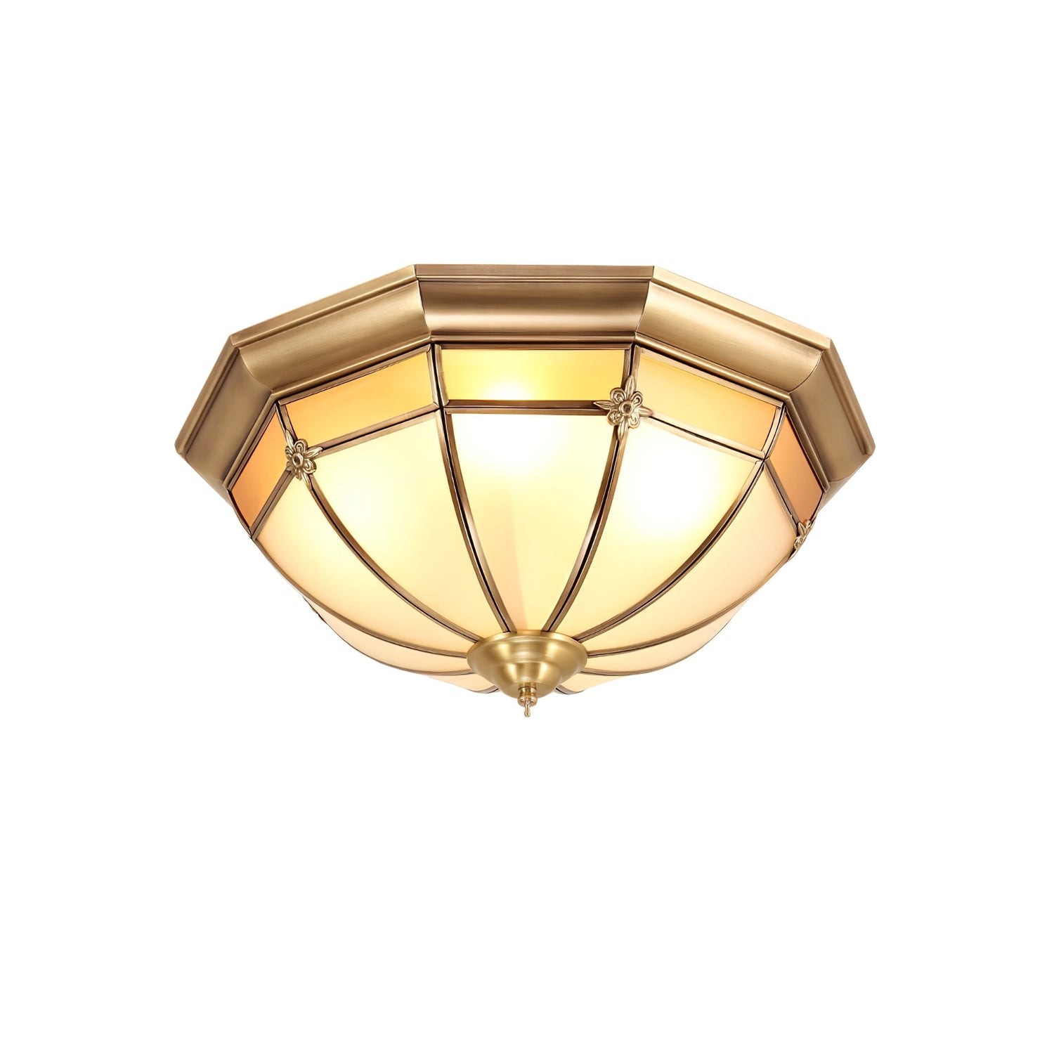 Dome Brass Flush Ceiling Lamp M563