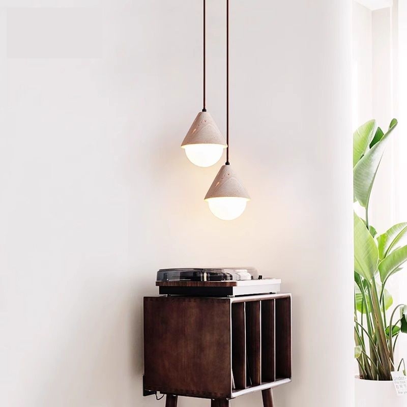 Yellow Travertine Cream Pendant Light D896