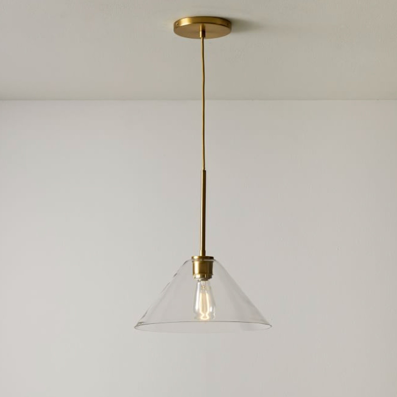 Conica Glass Cone Pendant Lamp – Modern Style Light for Any Room T104