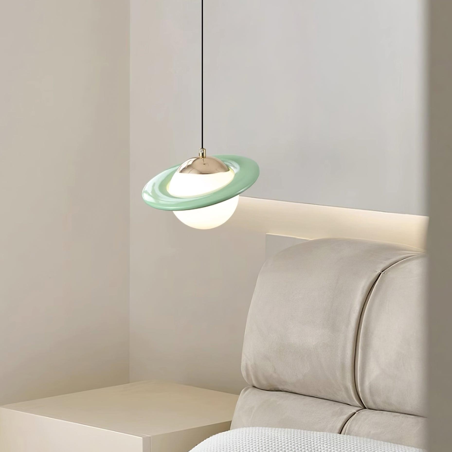 Romantic Saturn Planet Pendant Lamp for Bedroom M519