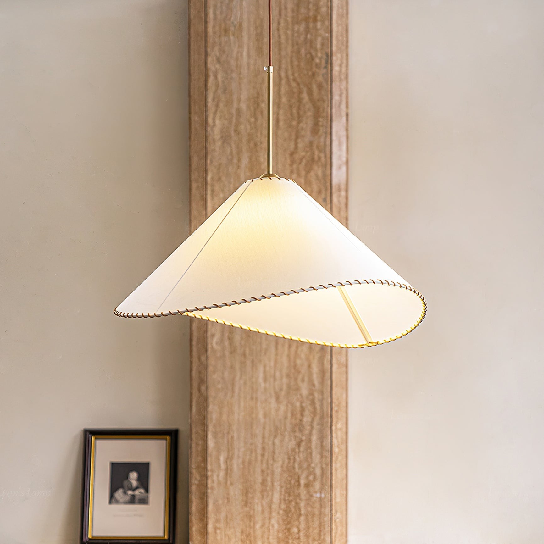 Twisted Shade Fabric Pendant Lamp M504
