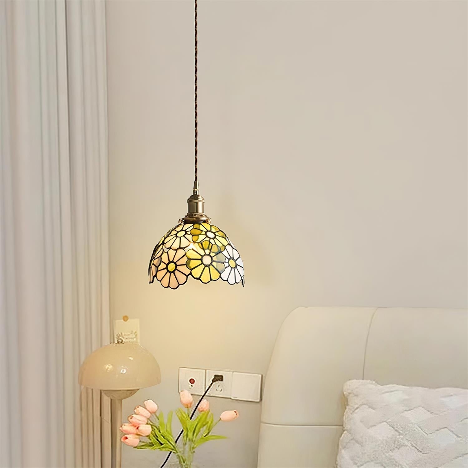 Suka Floral Plug In Pendant Lamp D132