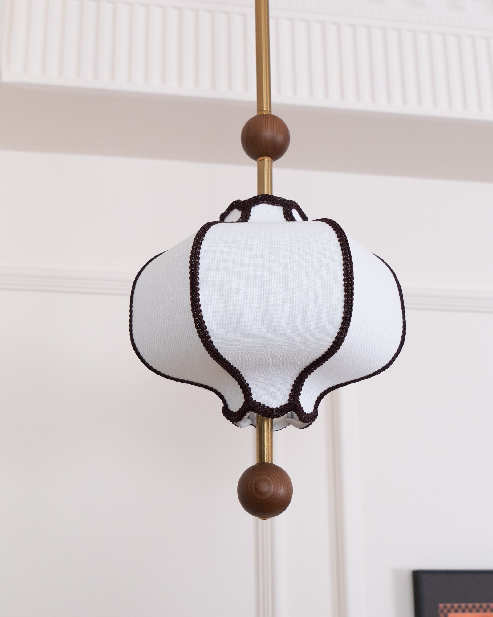 Vintage Textured Fabric Pendant Light M371