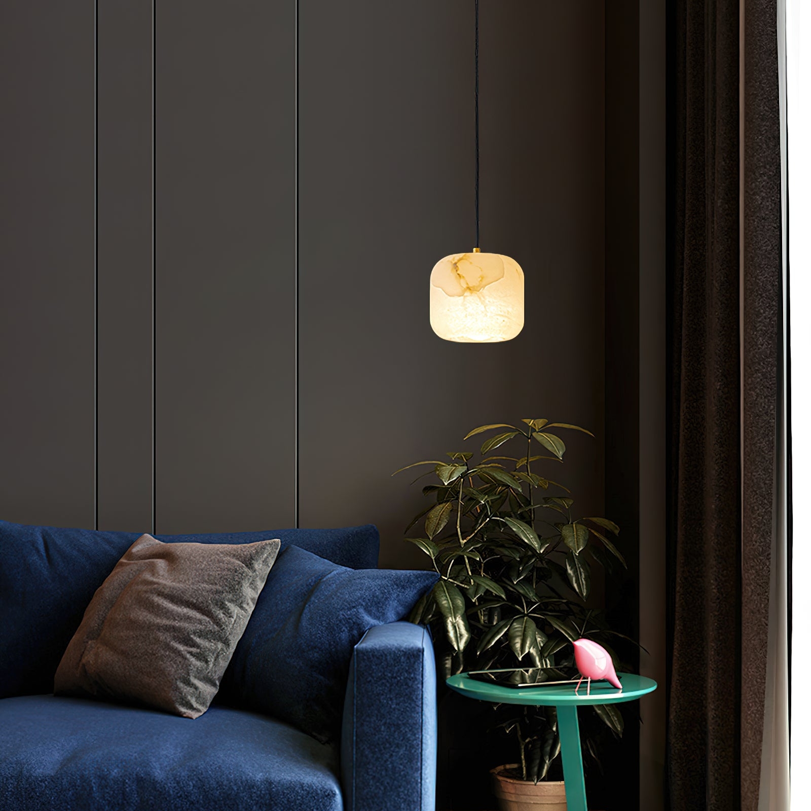 Alabaster Bedside Pendant Light D423