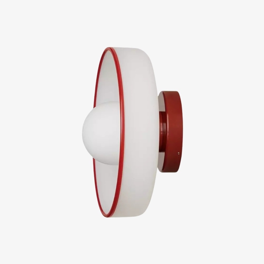 Kalo Wall Ceiling Light - Blown Glass Disc Orb Flush Mount Sconce T662