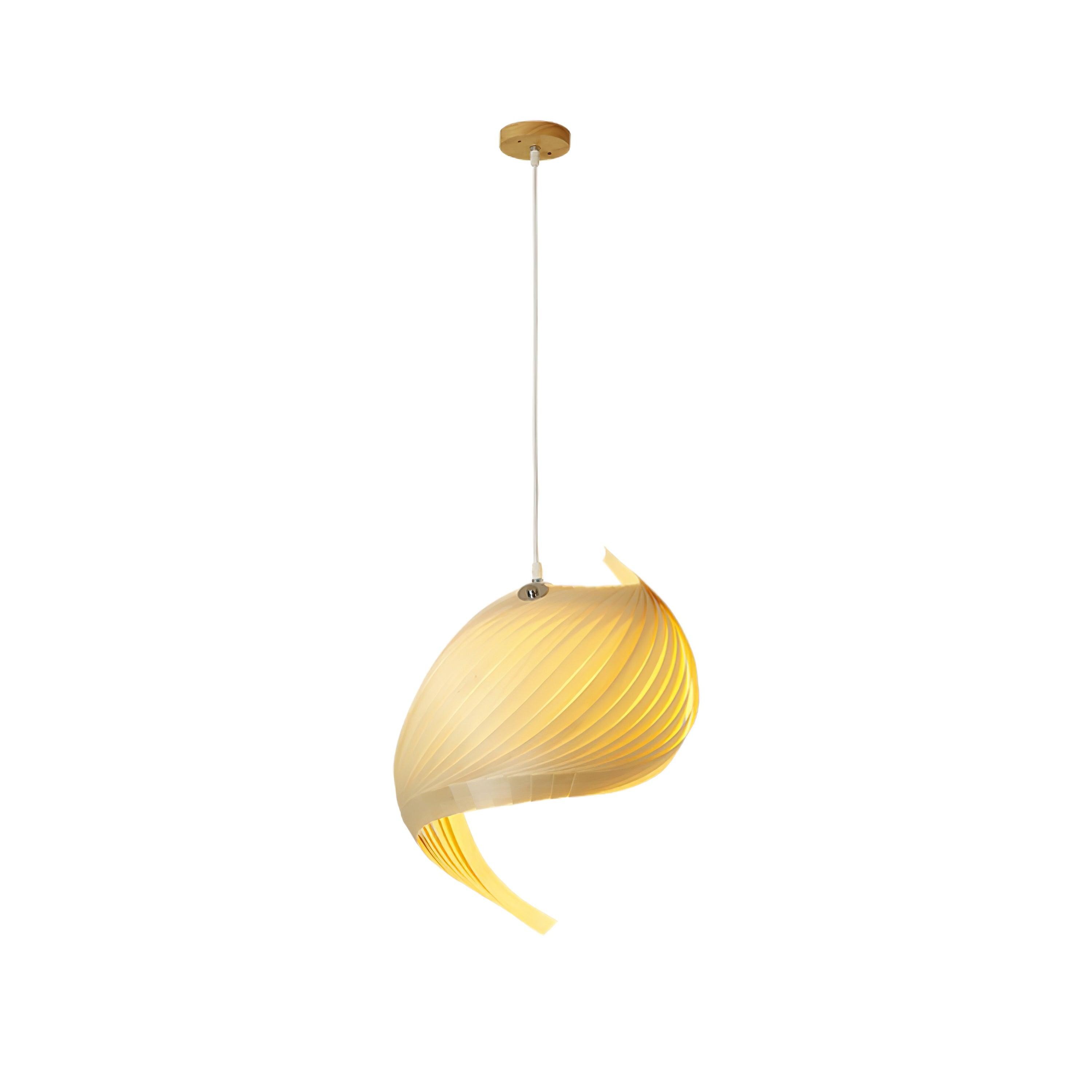 Creative Wooden Nautilus Shell Pendant Light S170