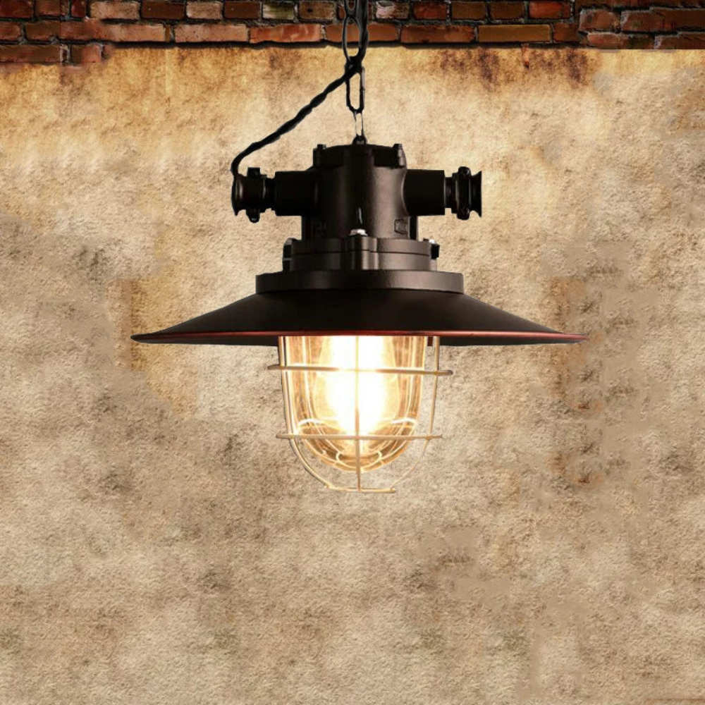 Brilliant Aluminum Industrial Ceiling Light D814