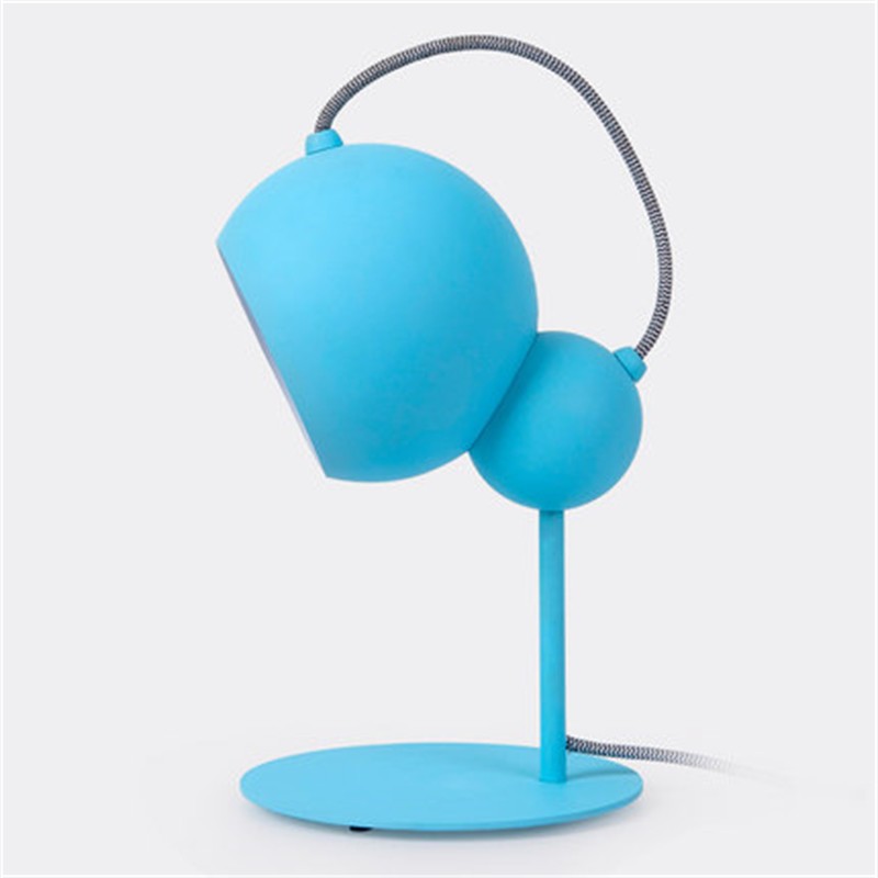 Himmelblaue Kugel-Tischlampe