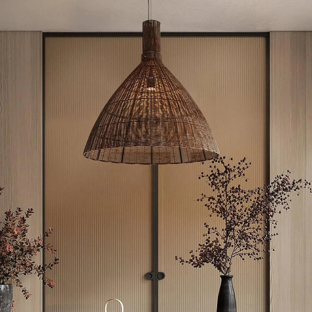 The Rattan Essence of the Islands Pendant Light D826
