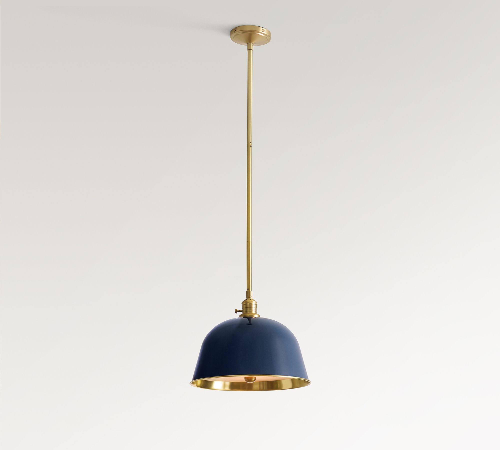 Forvara Metal Pole Pendant Light - Bell Diffuser Design for Kitchen Islands T147