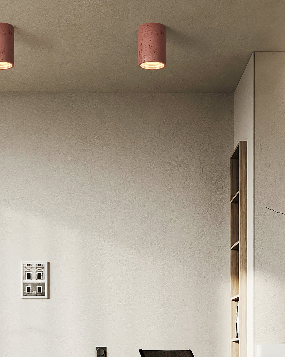Modern Wabi-Sabi Cylindrical Ceiling Lamp M172
