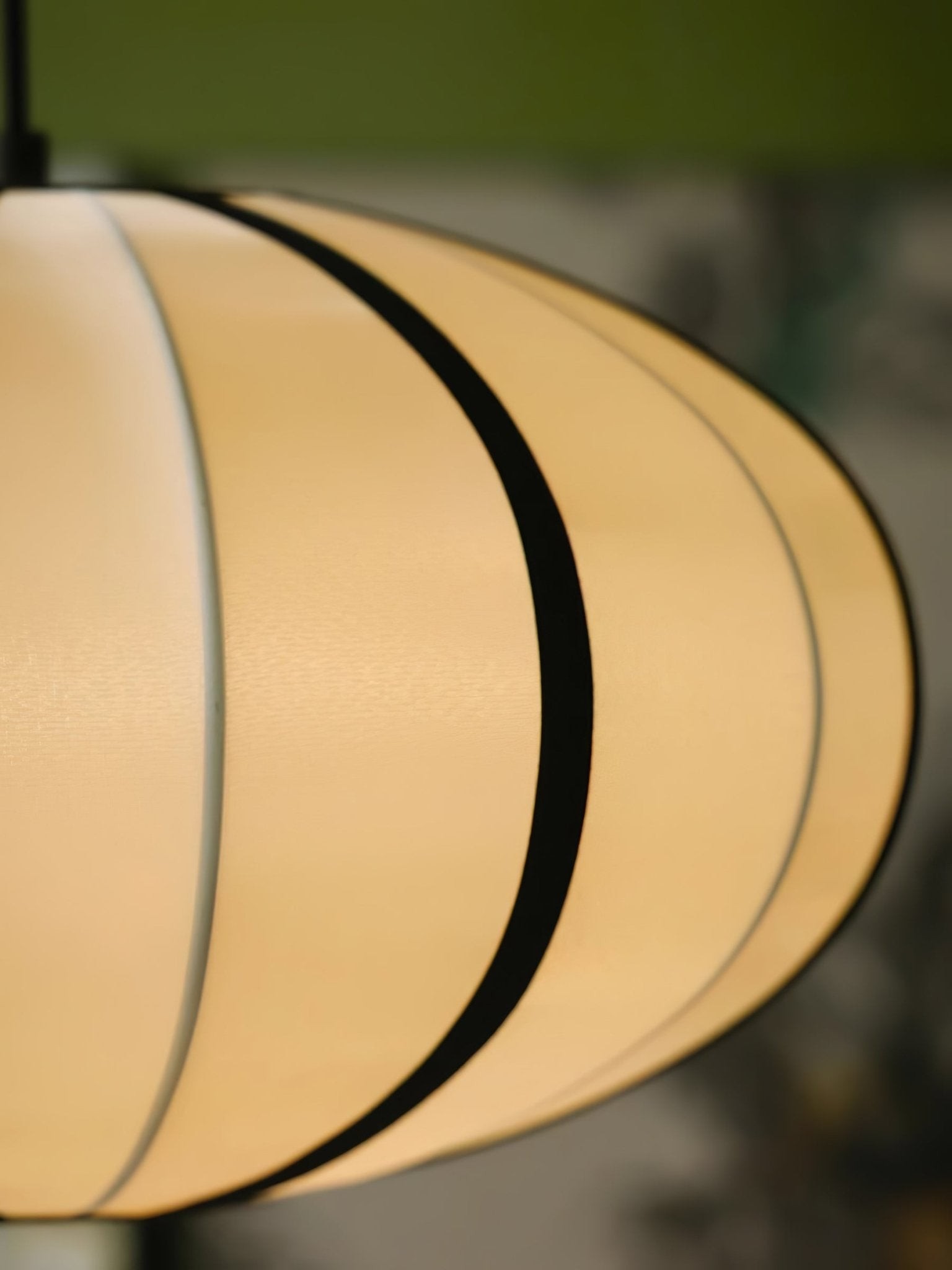 Vintage Silk Lantern Pendant Lamp M575
