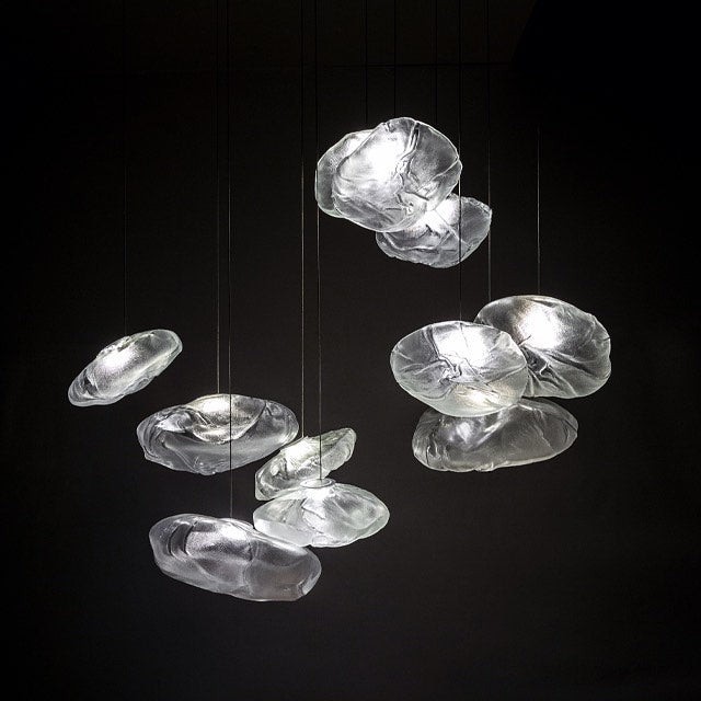 Multi-Head Irregular Glass Bubble Chandelier M180