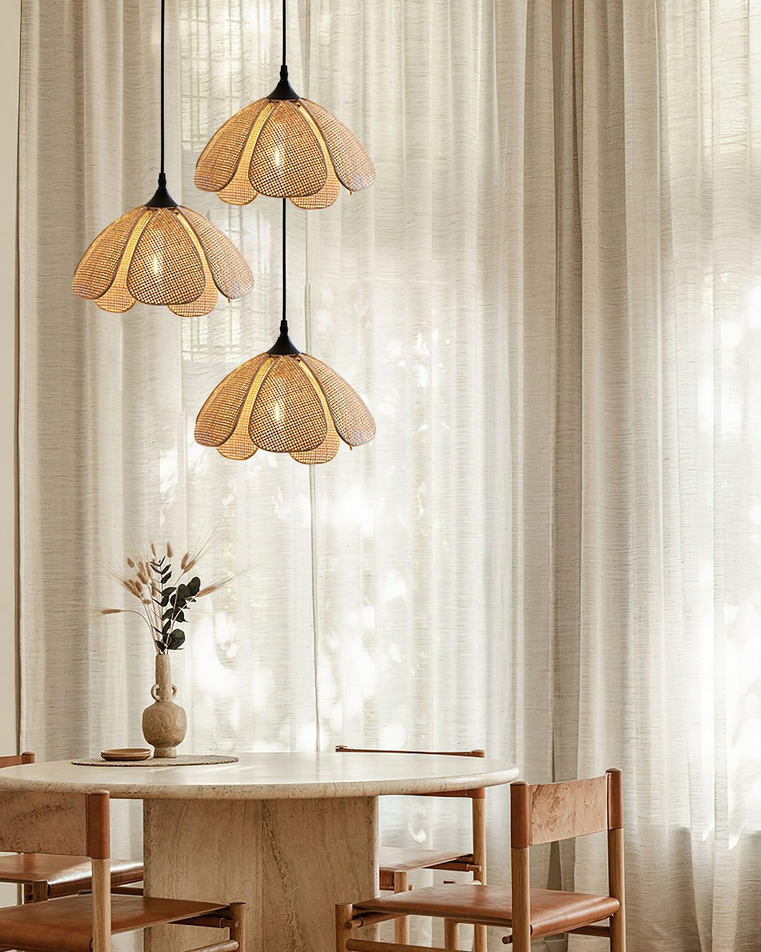 Bloom Rattan Pendant Lamp D358