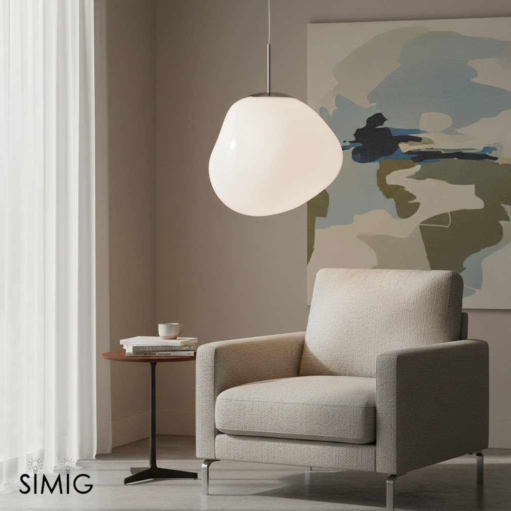 Dynamic Surface Pendant Light For Living Room S09