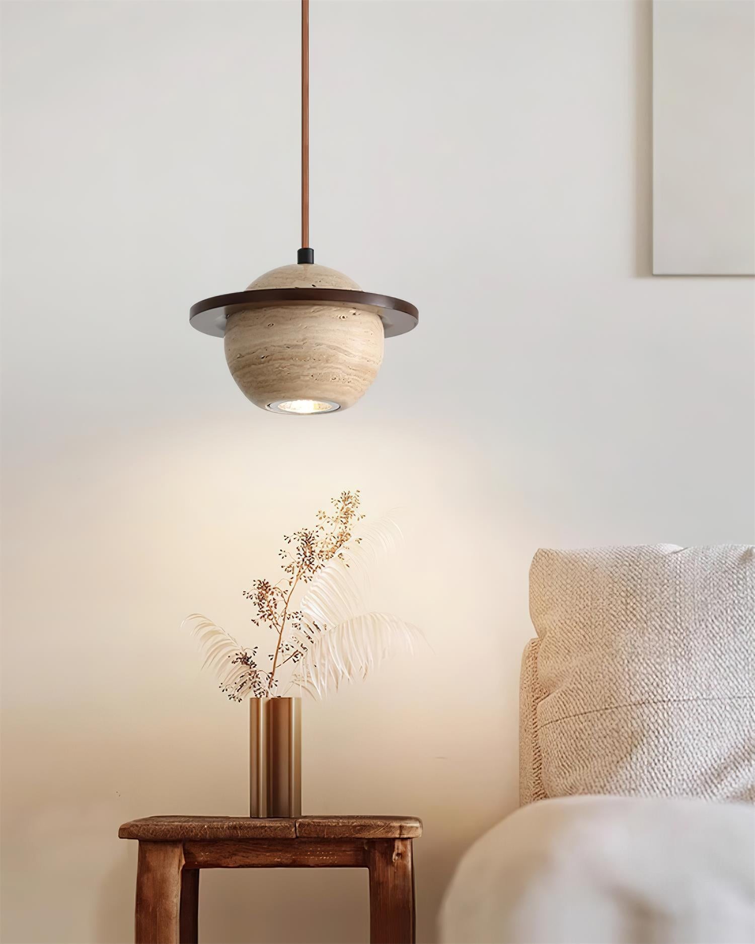 Planet Travertine Pendant Light M217