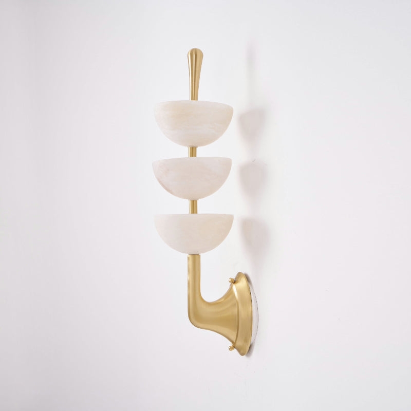 Triple Alabaster Wall Lamp D565