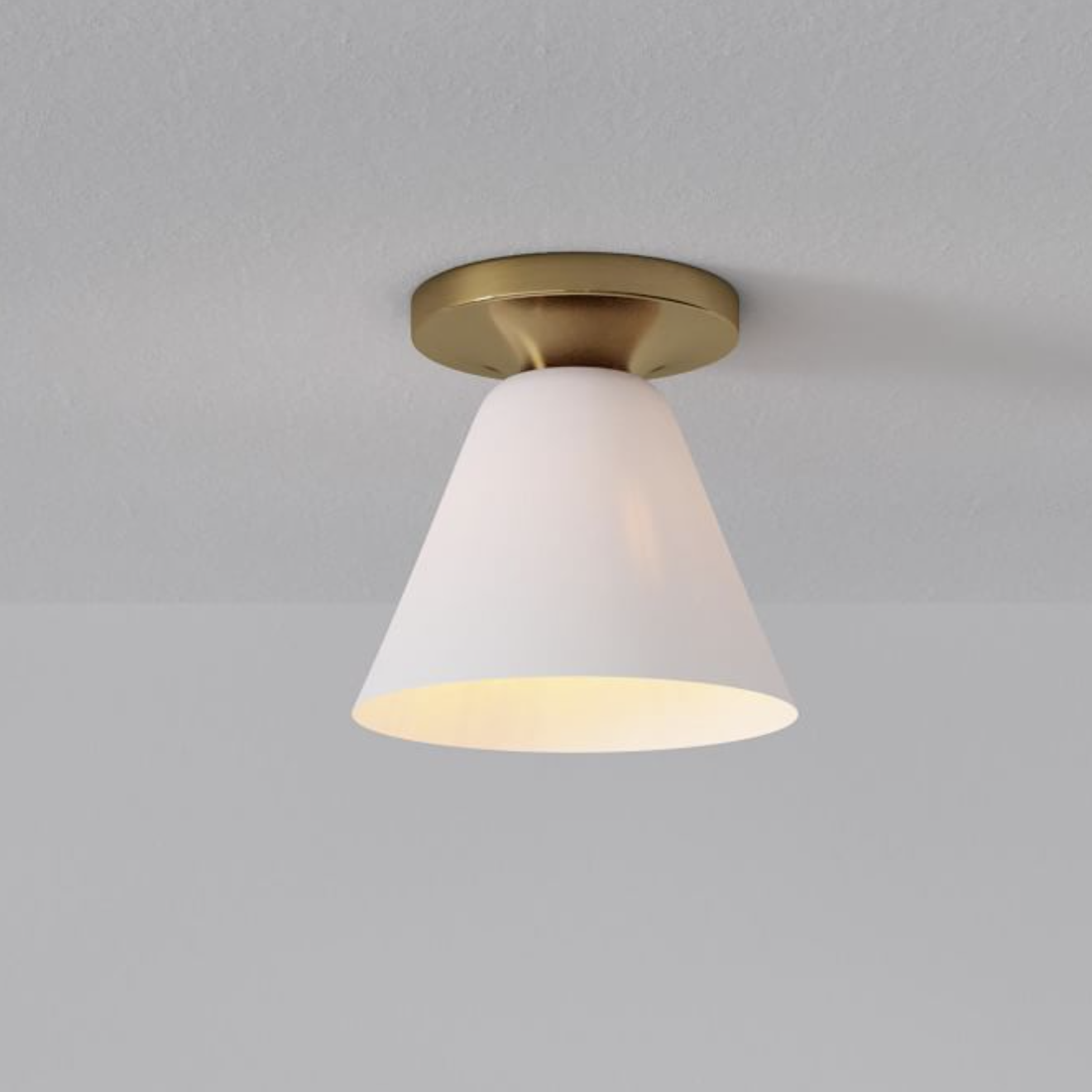 Conica Cone Flush Mount – Glass Ceiling Light for Modern Spaces T233
