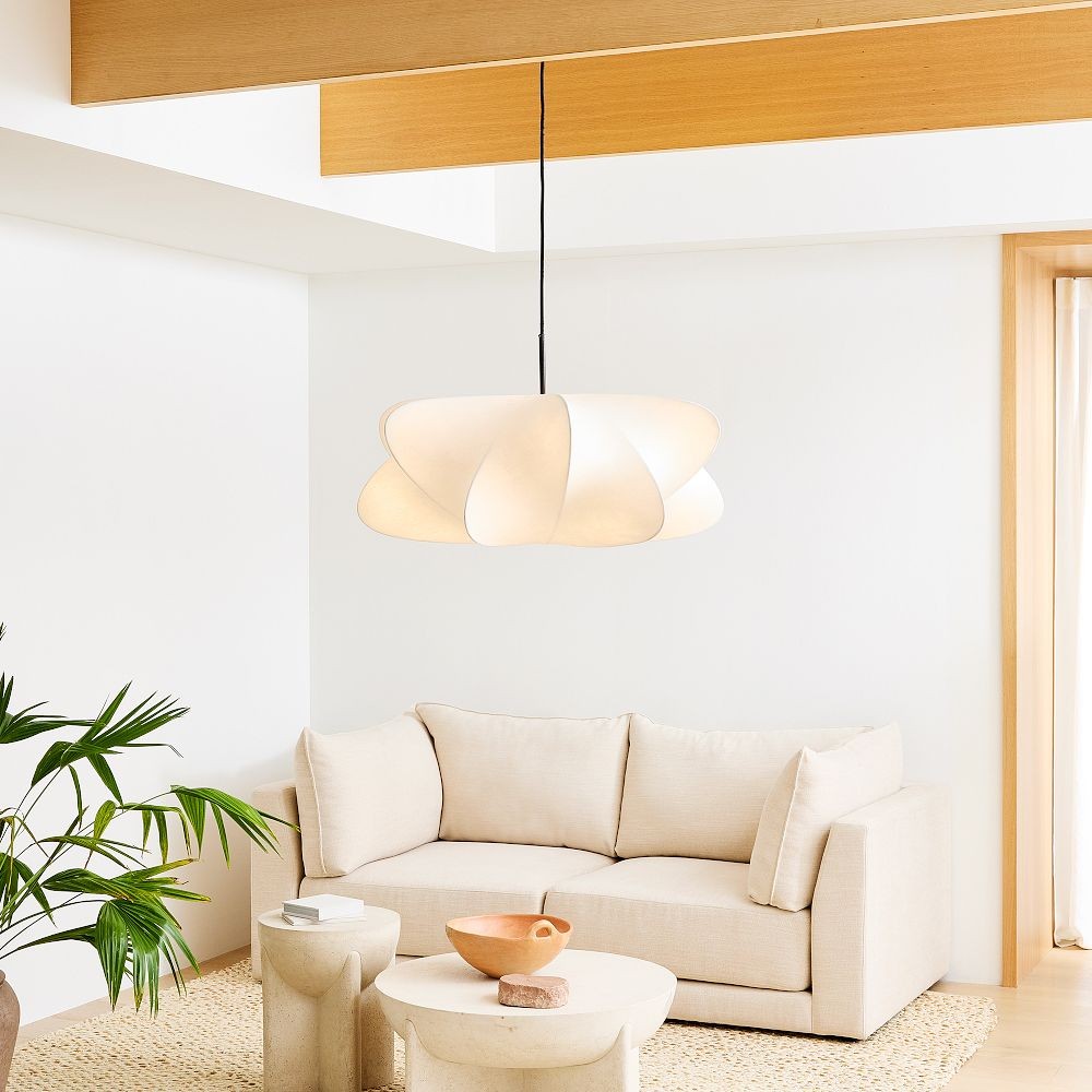 Havion Minimalist Pendant Lamp with Polymer Shade – Adjustable Height for Dining Rooms T065