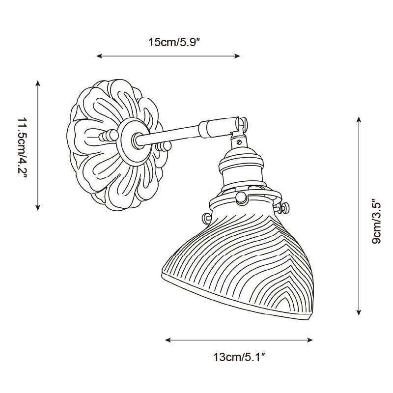 Nacre Petal Wall Lamp D326