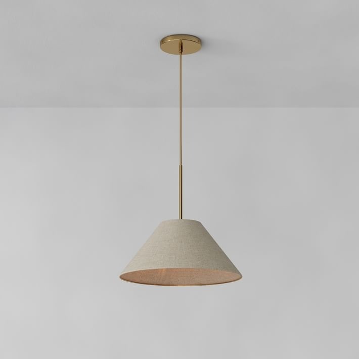 Conica Sculptural Fabric Cone Pendant Light - Modern Design for Dining Room T089