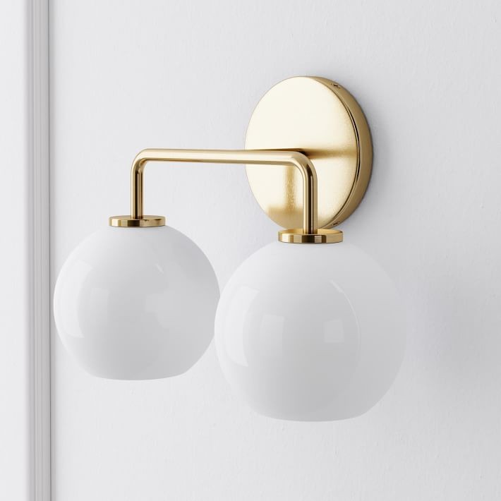 Selvion Artistic Globe Sconce Light - Handcrafted Glass Sculptural Wall Fixture T021