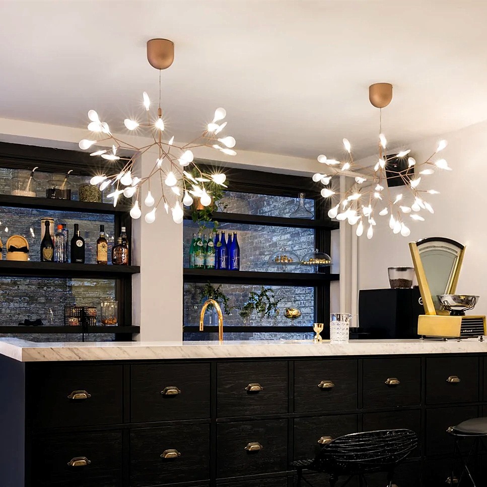 Scandinavian Branching LED Chandelier for Living Room
