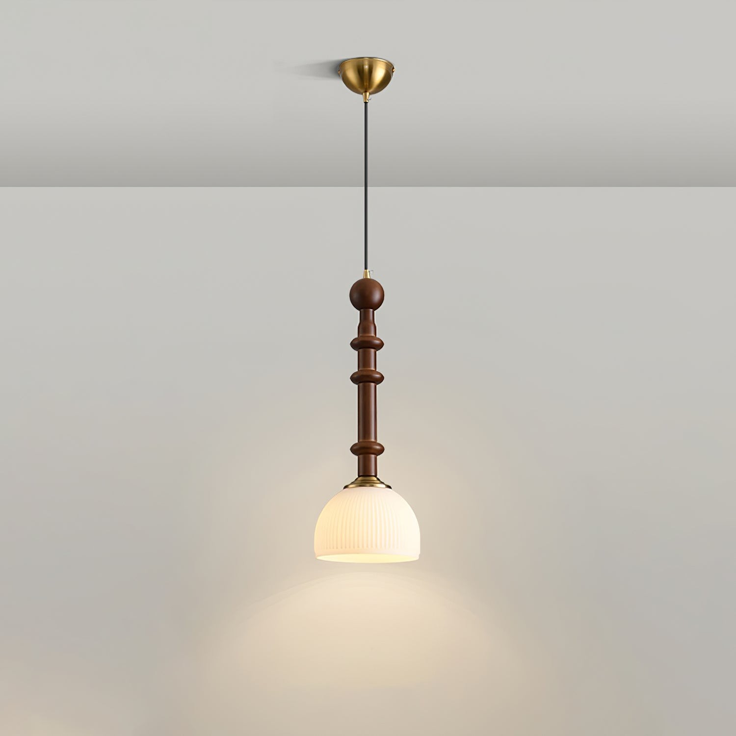 Retro Solid Wood Series Pendant Lamp M524