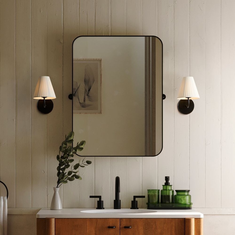 Fibura Sleek Linen Shade Metal Wall Lamp T248