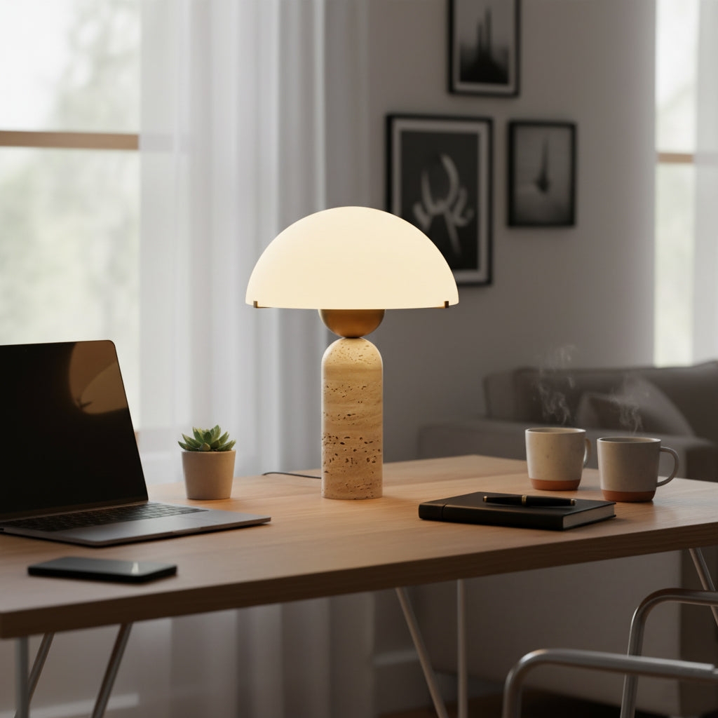 Peono Alabaster Table Lamp D440