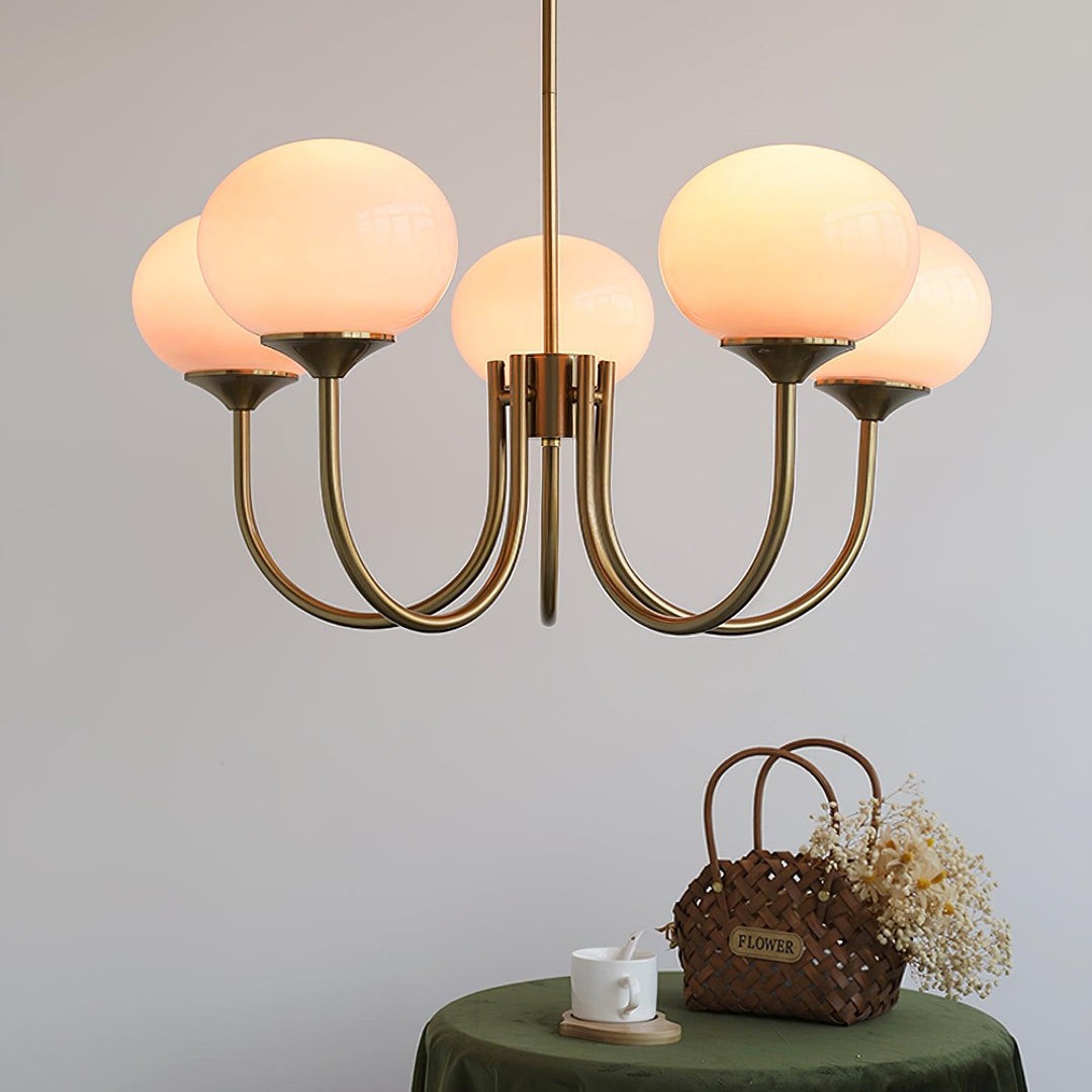 Nordic Bauhaus Glass Marshmallow Chandelier S168