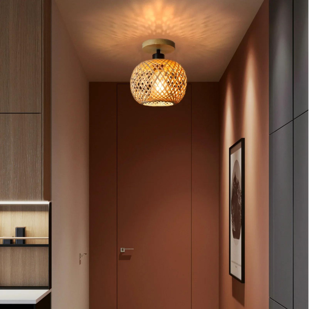 Handmade Ethereal Bamboo Ceiling Light D868